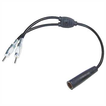 Antennenadapter DIN-Kupplung > 2x DIN-Stecker (2 A