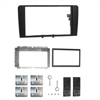 Doppel ISO Radioblende Set AUDI A3, A4, schwarz