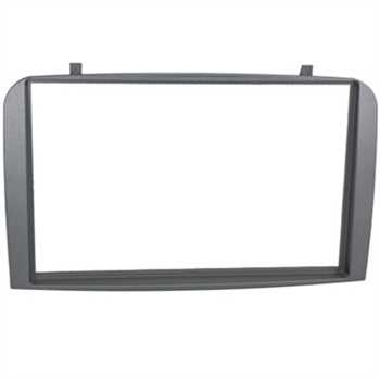 Doppel ISO Radioblende ALFA 147, silber-metallic