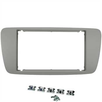 Doppel DIN Radioblende SEAT Ibiza (2008-2013) grau