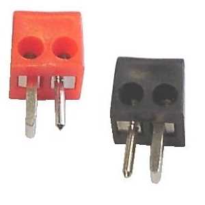 LS-DIN Stecker schraubbar rot/schwarz