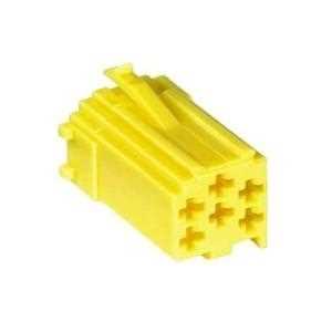 Mini-ISO-Buchsengehäuse gelb 6-pol. 10er Pack