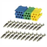Mini-ISO-Buchsengehäuse SET 3 Stecker + 20 Kontakt
