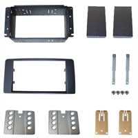 Doppel DIN Radioblende Set MAN TGX , schwarz