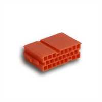 Mini-ISO-Buchsengehäuse (f)  rot 20-pol. 1 Stück